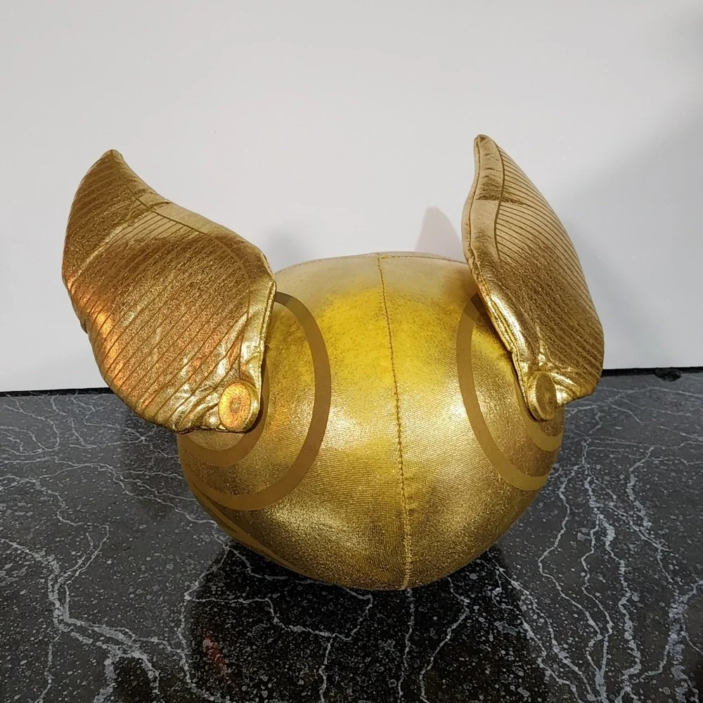Rare Hallmark Harry Potter Golden Snitch Plush Quidditch Apx 9